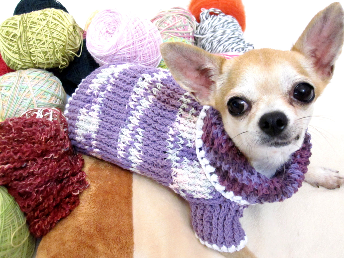 Purple Turtle Neck Sweater