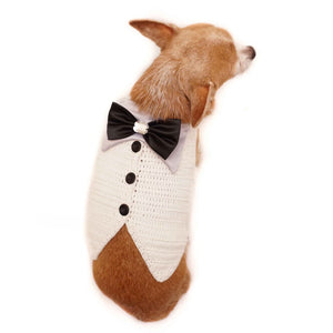 Dog Tuxedo with Satin Bow
