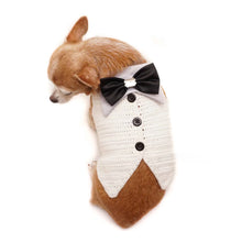 Load image into Gallery viewer, Dog Tuxedo with Satin Bow
