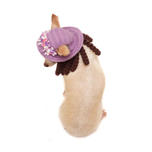 Charger l&#39;image dans la galerie, Purple Flower Hat Wig