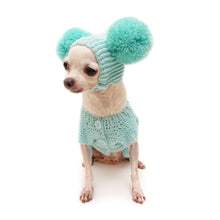 Cargar imagen en el visor de la galería, Crochet Bunny 2 Piece Dog Outfit - Light Teal