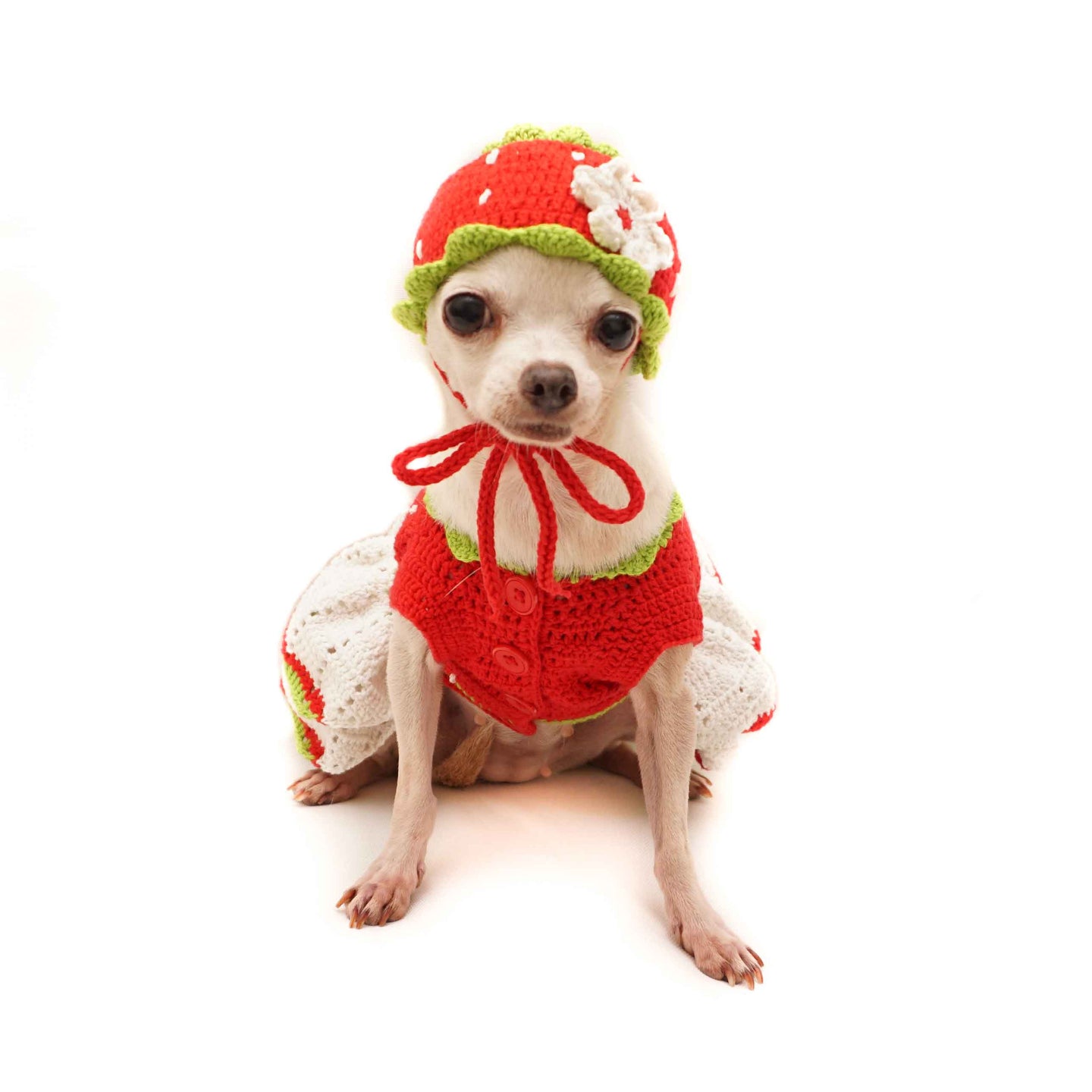 Sweet Strawberry Outfit with Strawberry Hat