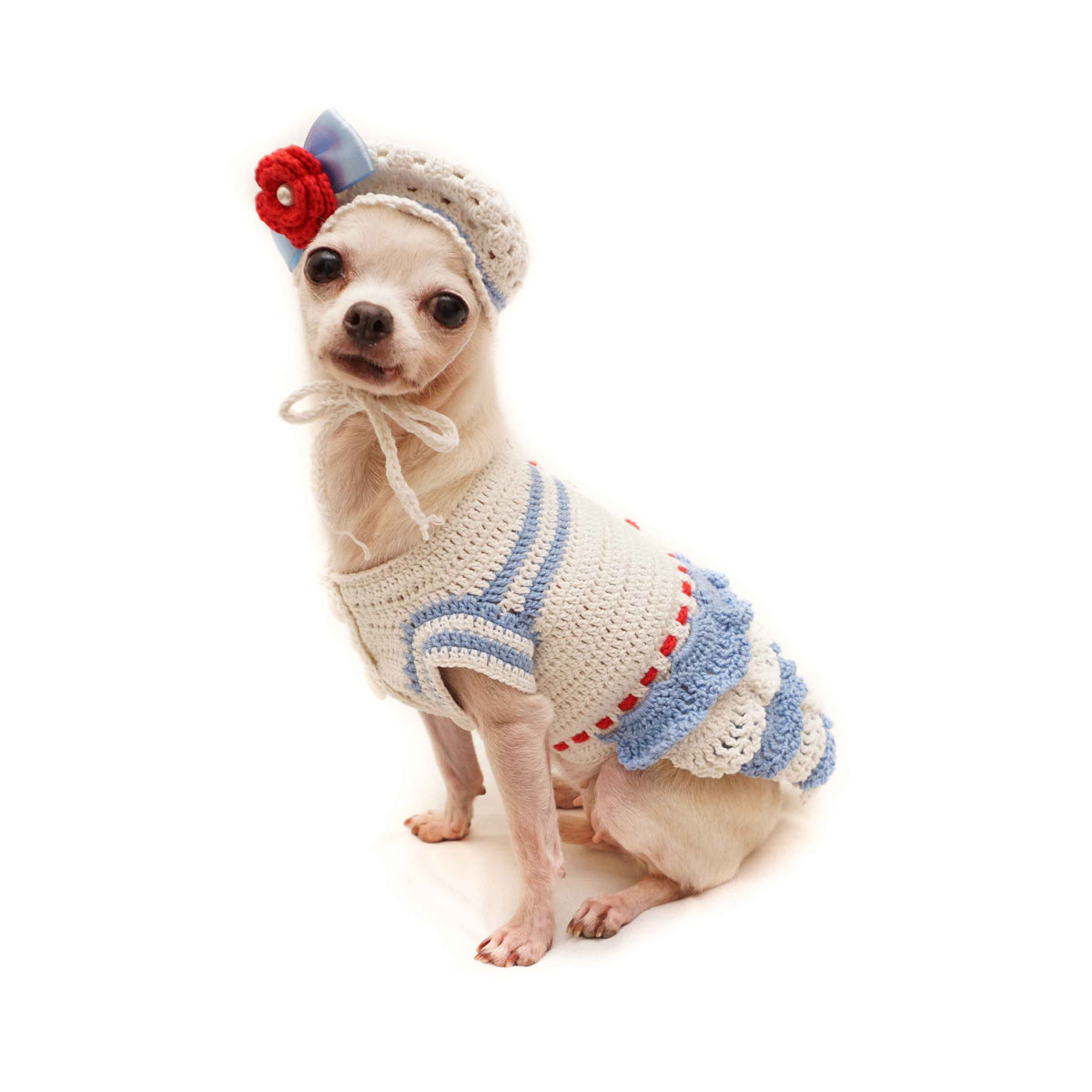 Royalty Pup Blue Dress