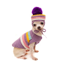 Cargar imagen en el visor de la galería, Lavender Dream Sweater with Pom Pom Hat