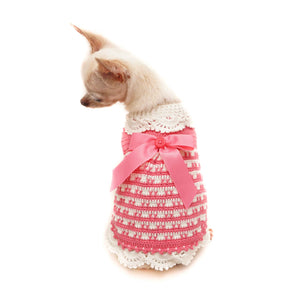 Mommy's Girl Pink Crochet Sweater