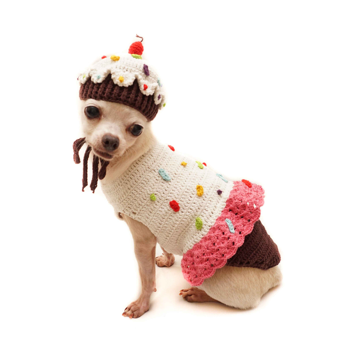 Madeline Sweater Skirt with Cupcake Hat