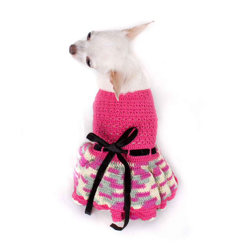 Hot Pink Crochet Dress
