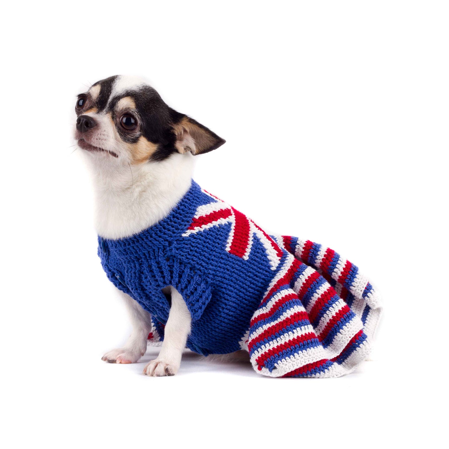 UK Sweater Ruffle Dress