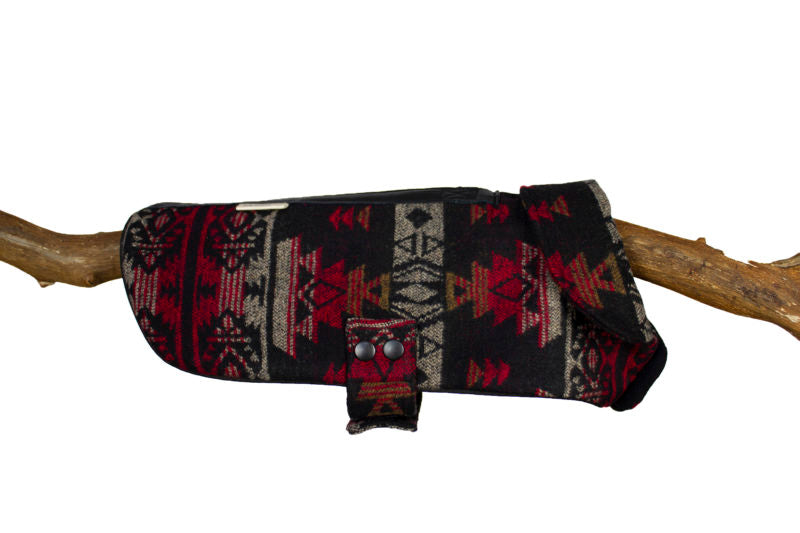 Red Aztec Cape Jacket