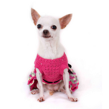 Cargar imagen en el visor de la galería, Hot Pink Crochet Dress